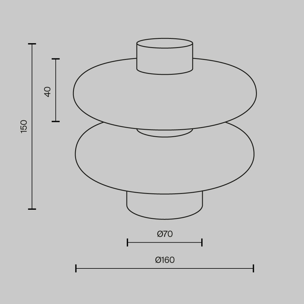 Lampa de masa Nuvem MOD497TL-L8BRK