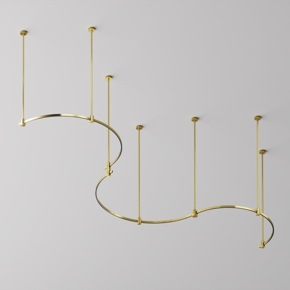 Șină cu secțiune transversală semicirculară de 650 mm Flarity TRX154-SR-D650-BS