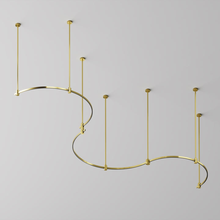Șină cu secțiune transversală semicirculară de 650 mm Flarity TRX154-SR-D650-BS