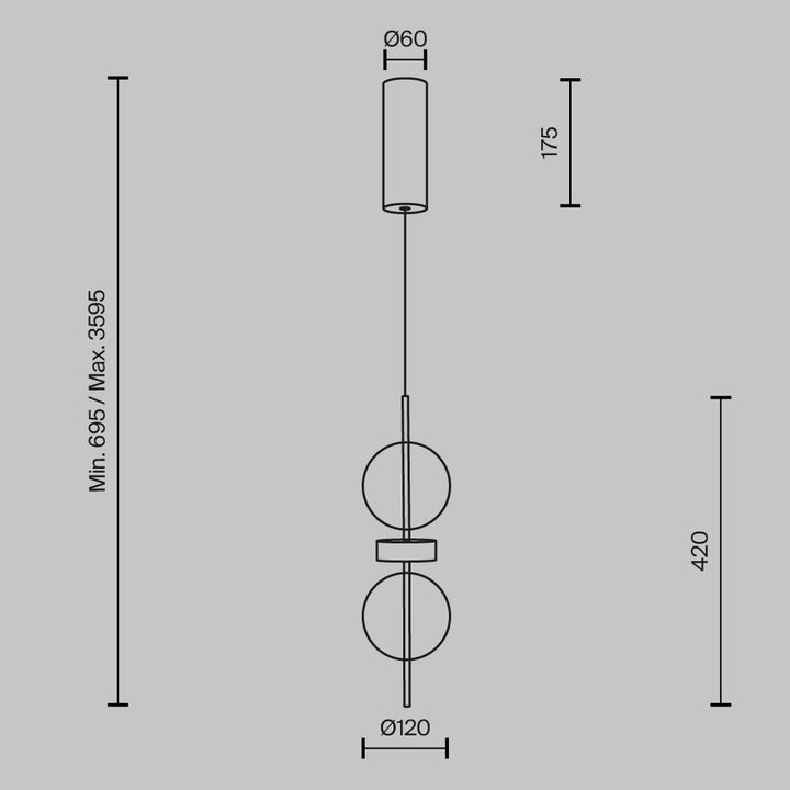 Pendul  Double Moon MOD478PL-L8B3K