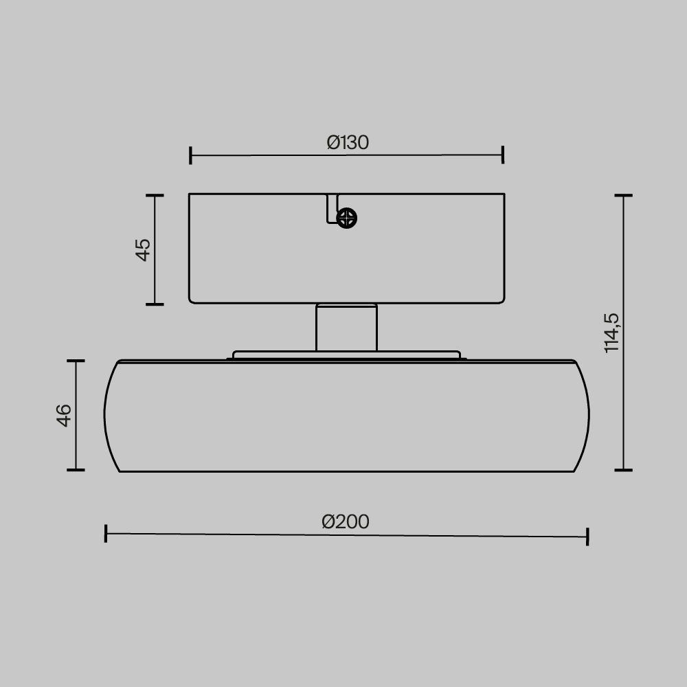 Plafoniera Float MOD498CL-L13BK