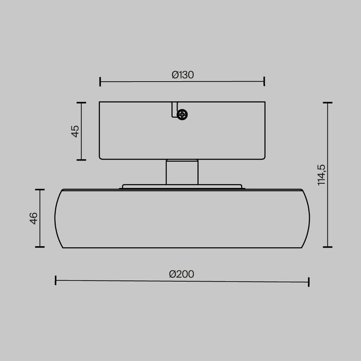 Plafoniera Float MOD498CL-L13BK