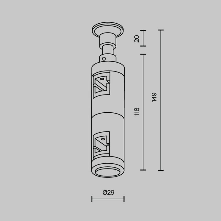 Suport dublu de perete pentru sina Flarity TRA155CW-D1-B