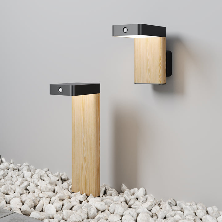 Lampă de exterior cu alimentare solară Nordis O140FL-L2BK1
