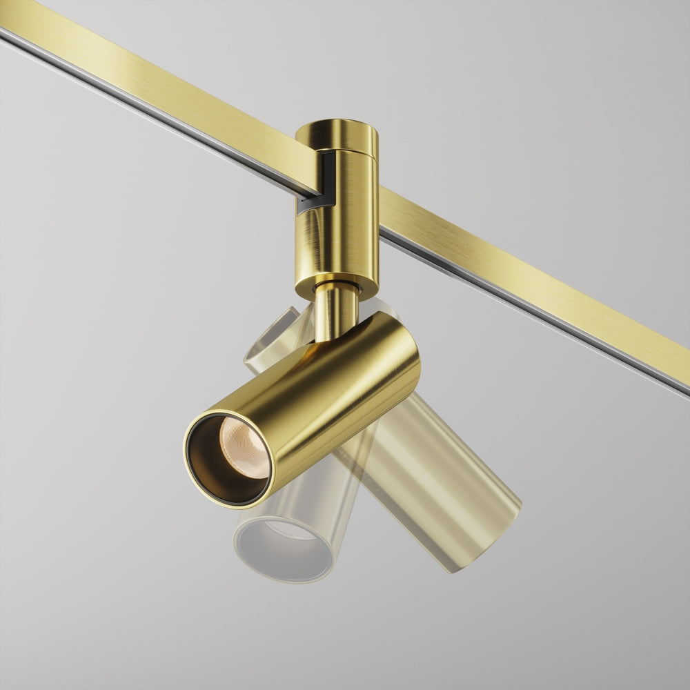 Spot pentru sina Flarity Brass TR144-1-5W2.7K-W-BS-DE