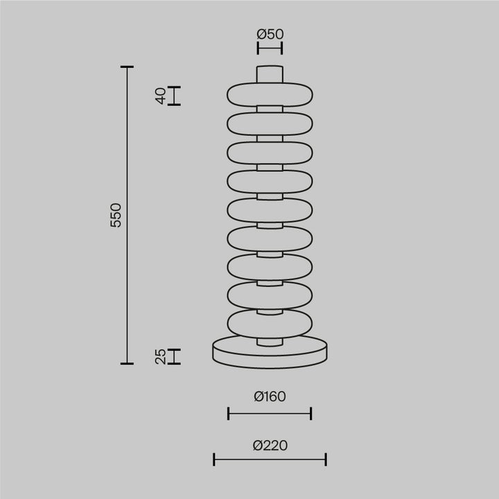 Lampadar Nuvem MOD497FL-L19BRK