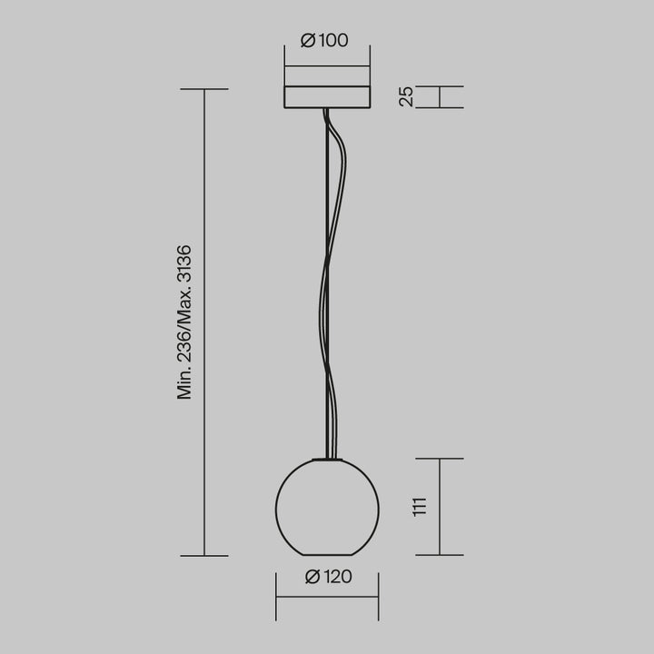 Pendul  Basic Texture MOD461PL-01W
