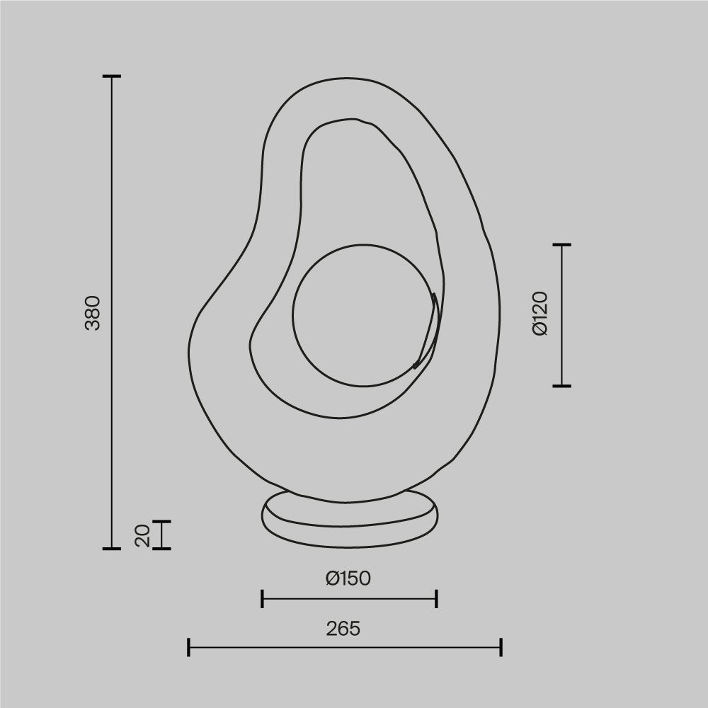 Lampa de masa Opus MOD380TL-01GR