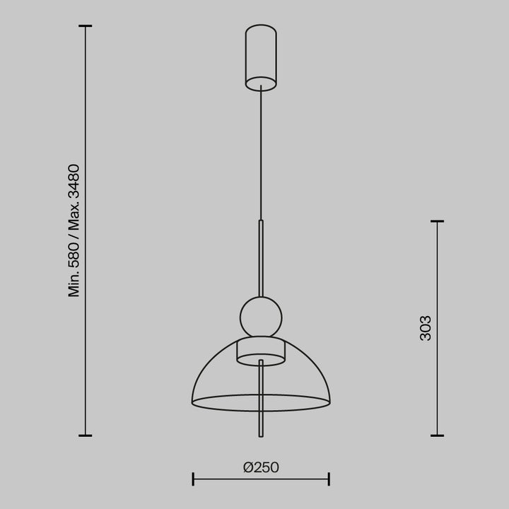 Pendul  Bangkok MOD185PL-L12CG3K1