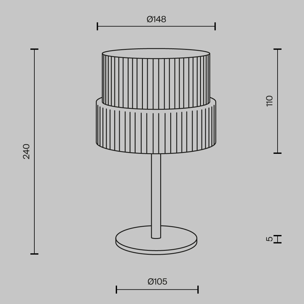 Lampa de masa Scala MOD496TL-L12BZK