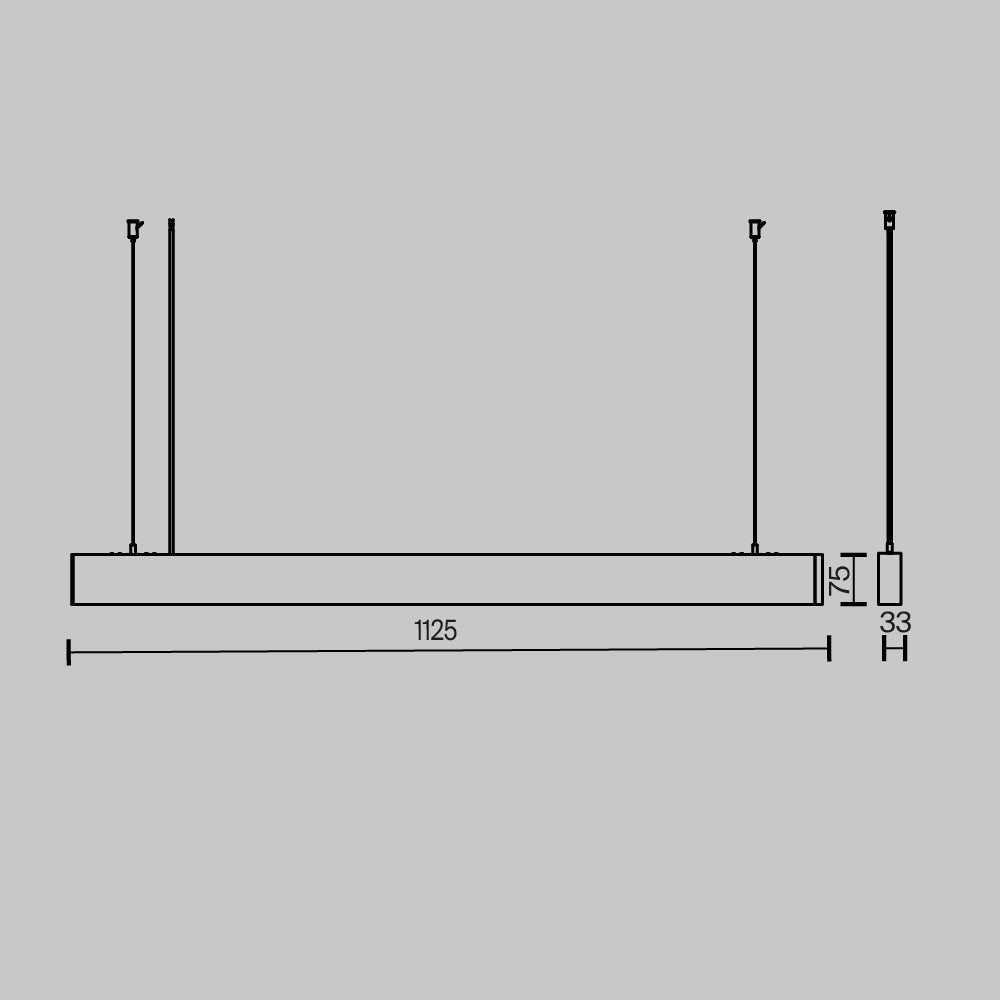 Pendul  Basis P051PL-36W2.7-6K-W