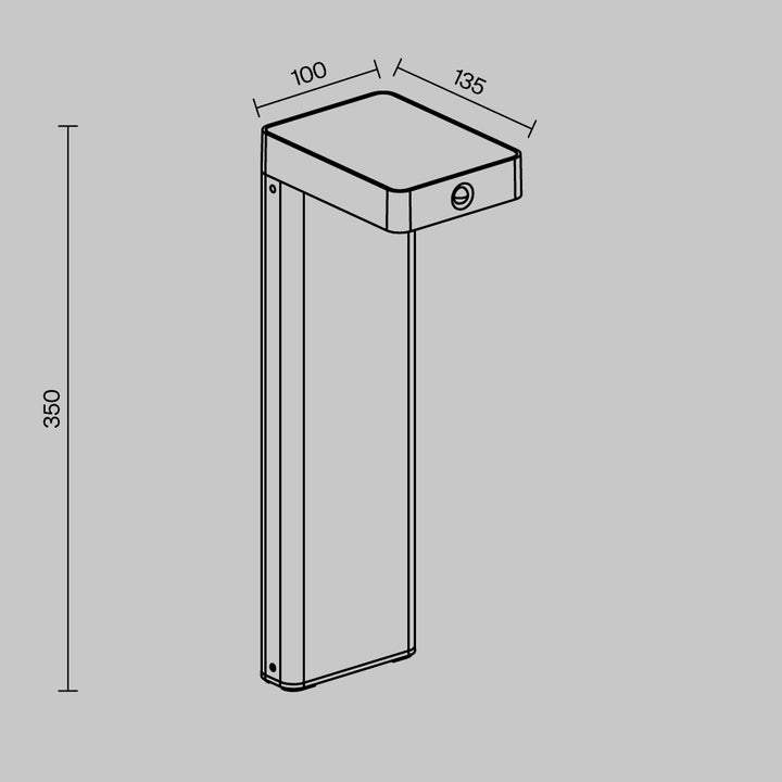 Lampă de exterior cu alimentare solară Nordis O140FL-L2BK1