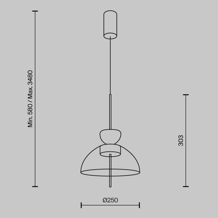 Pendul  Bangkok MOD185PL-L12CG3K2