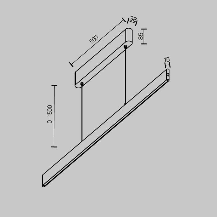 Pendul  Euphoria P109PL-36W2.7-6K-W