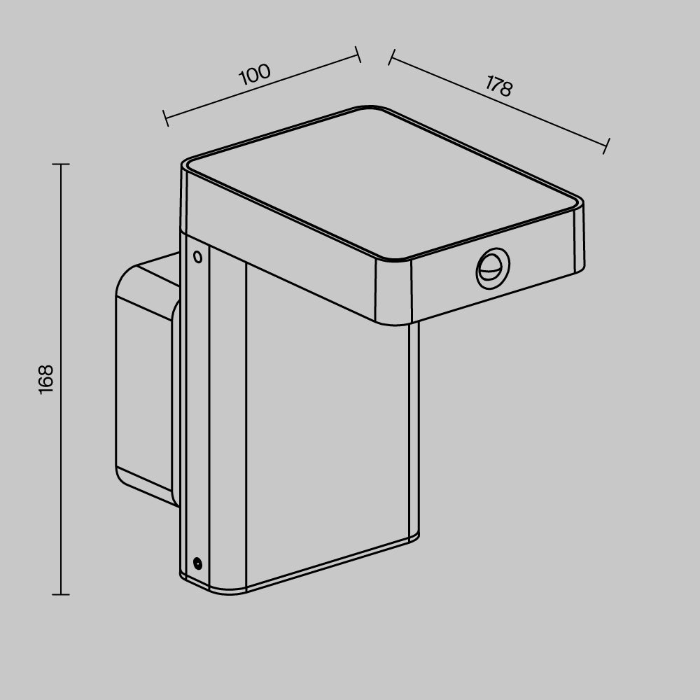 Lampă de exterior cu alimentare solară Nordis O140WL-L2BK