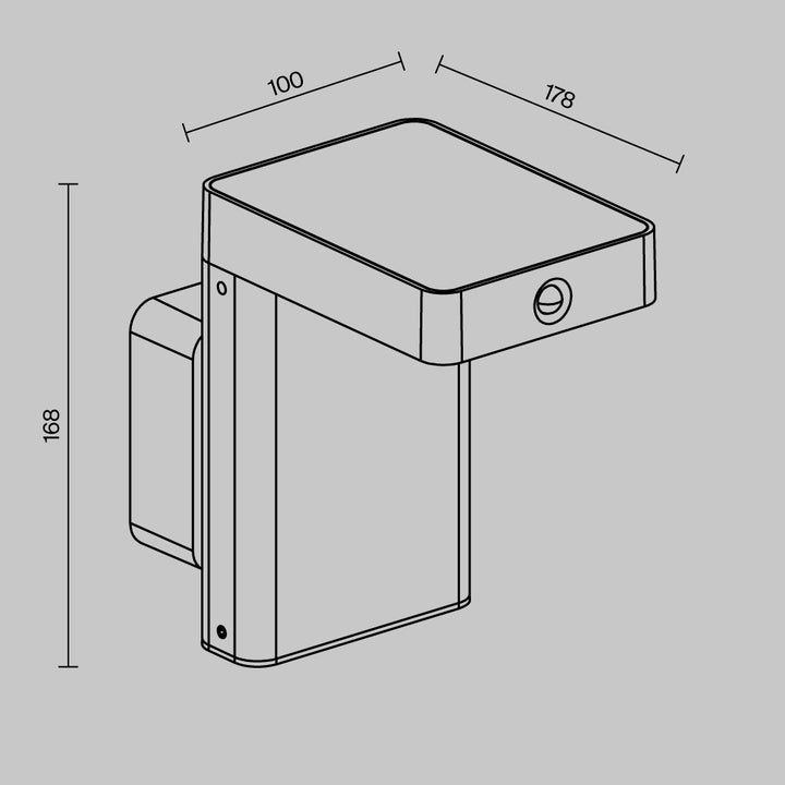 Lampă de exterior cu alimentare solară Nordis O140WL-L2BK