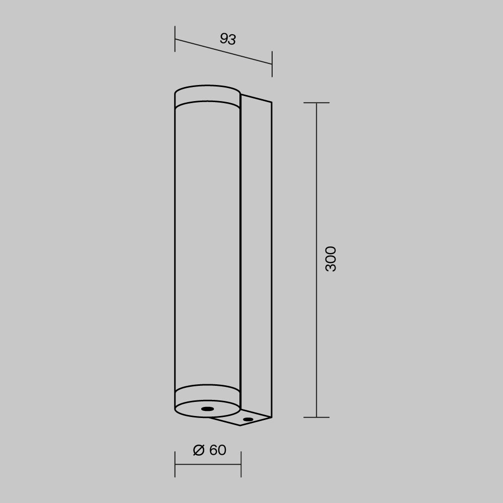 Aplică de perete pentru exterior Rounge O482WL-L12B3K