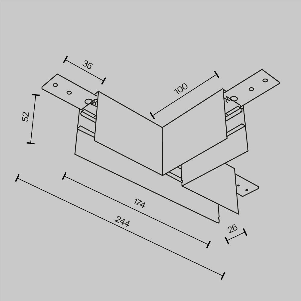 Element de imbinare sina aplicata Exility TRA034CT-41W-DE