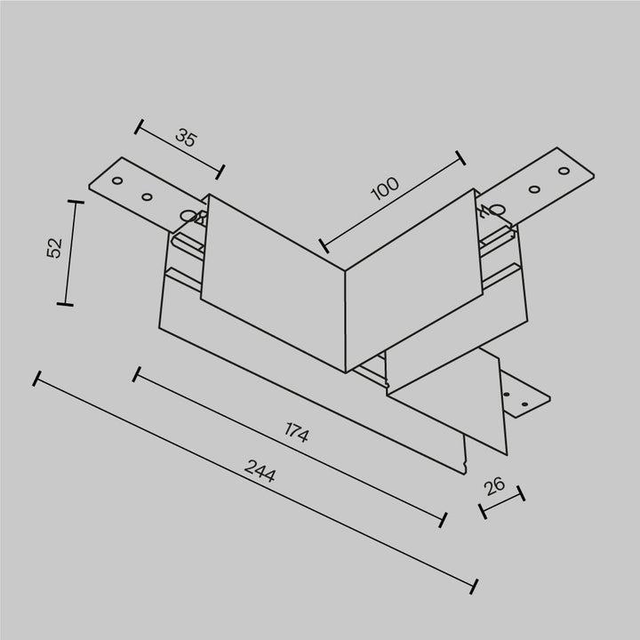 Element de imbinare sina aplicata Exility TRA034CT-41W-DE