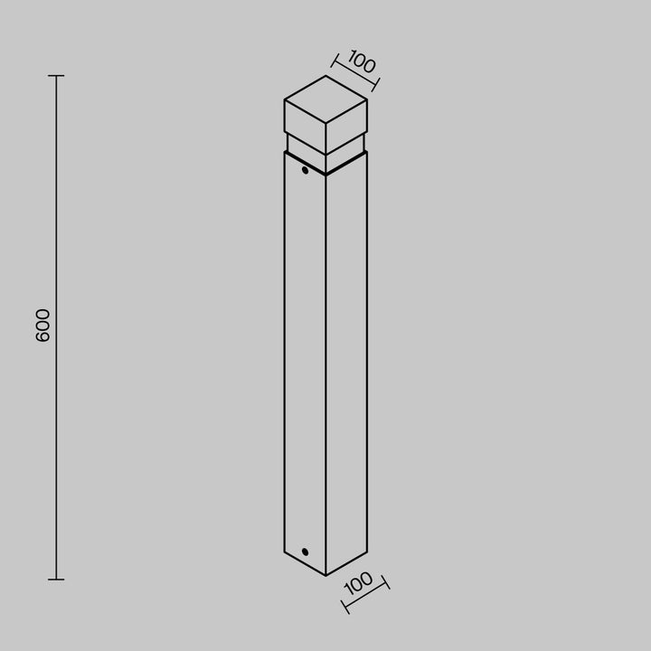 Lampă de grădină tip stâlp Quadra O143FL-L15BK