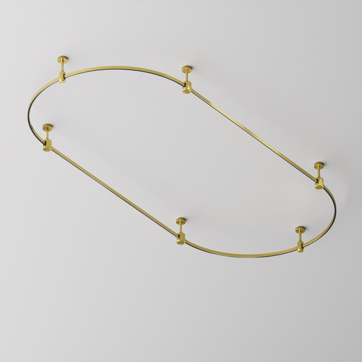 Șină cu secțiune transversală semicirculară 800 mm Flarity TRX154-SR-D800-BS