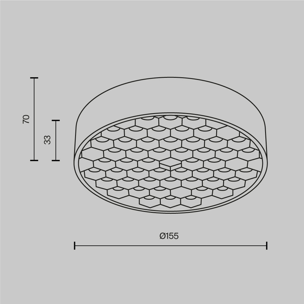 Fagure pentru spot rotund led Meli C155CL-11W3K-B