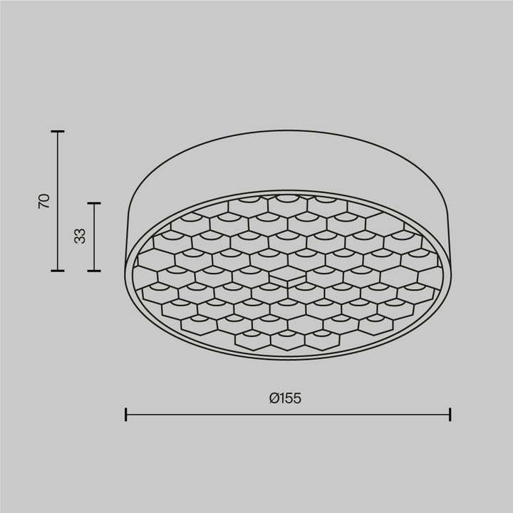 Fagure pentru spot rotund led Meli C155CL-11W3K-B