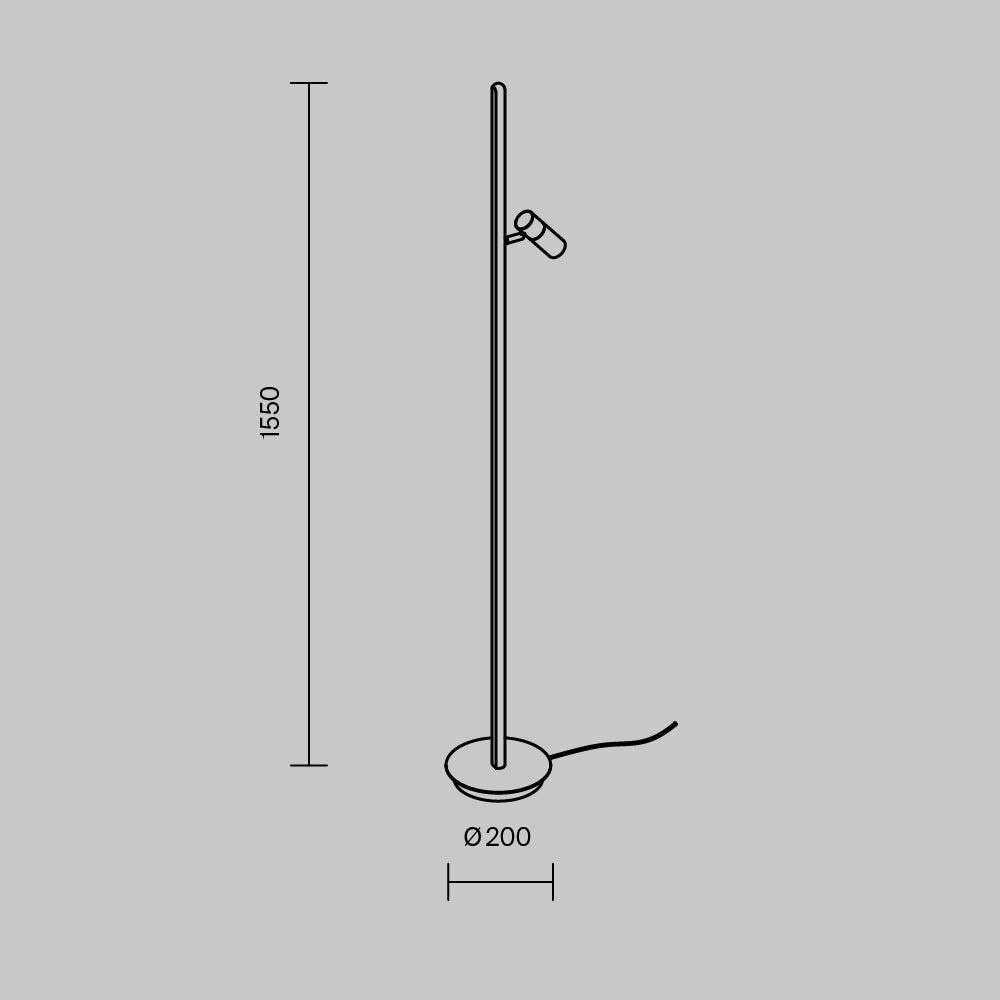 Lampadar Thin MOD395FL-L28B3K