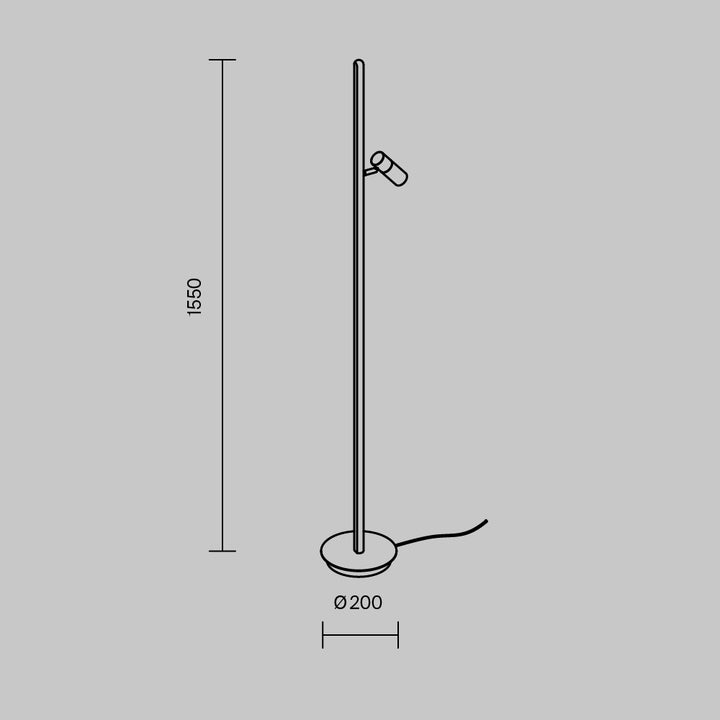 Lampadar Thin MOD395FL-L28B3K