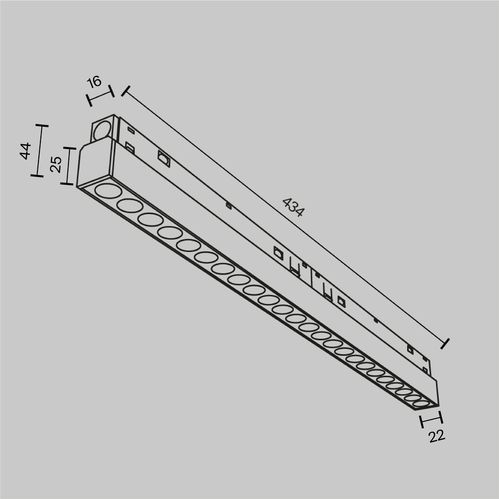 Spot pentru sina Exility Points TR031-4-24WTW-DD2-W