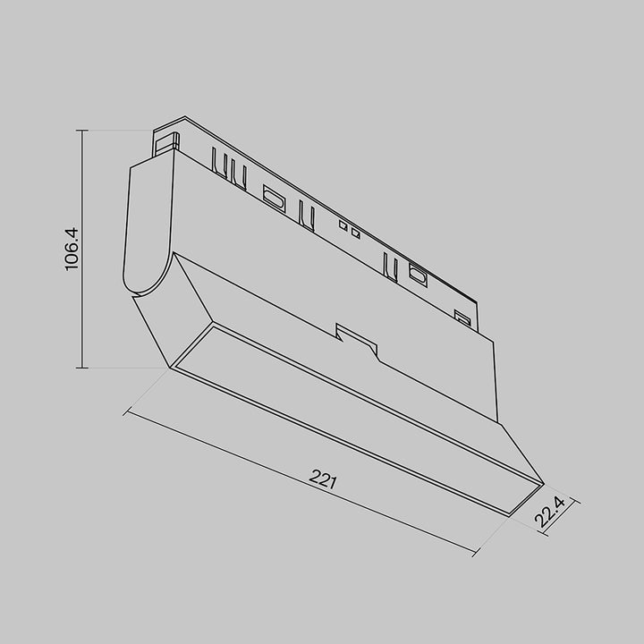 Spot pentru sina Exility Basis Rot TR036-4-12WTW-DD2-B