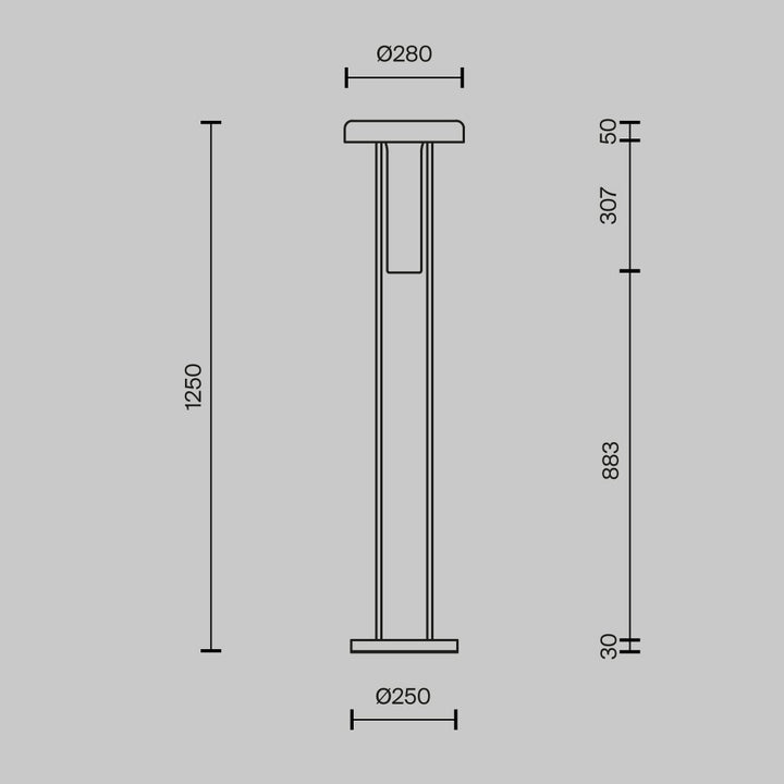 Lampadar Ikebana MOD463FL-L24B3K