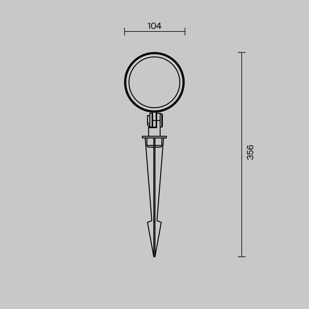 Lampă de grădină pentru exterior Core O495FL-L25B3K