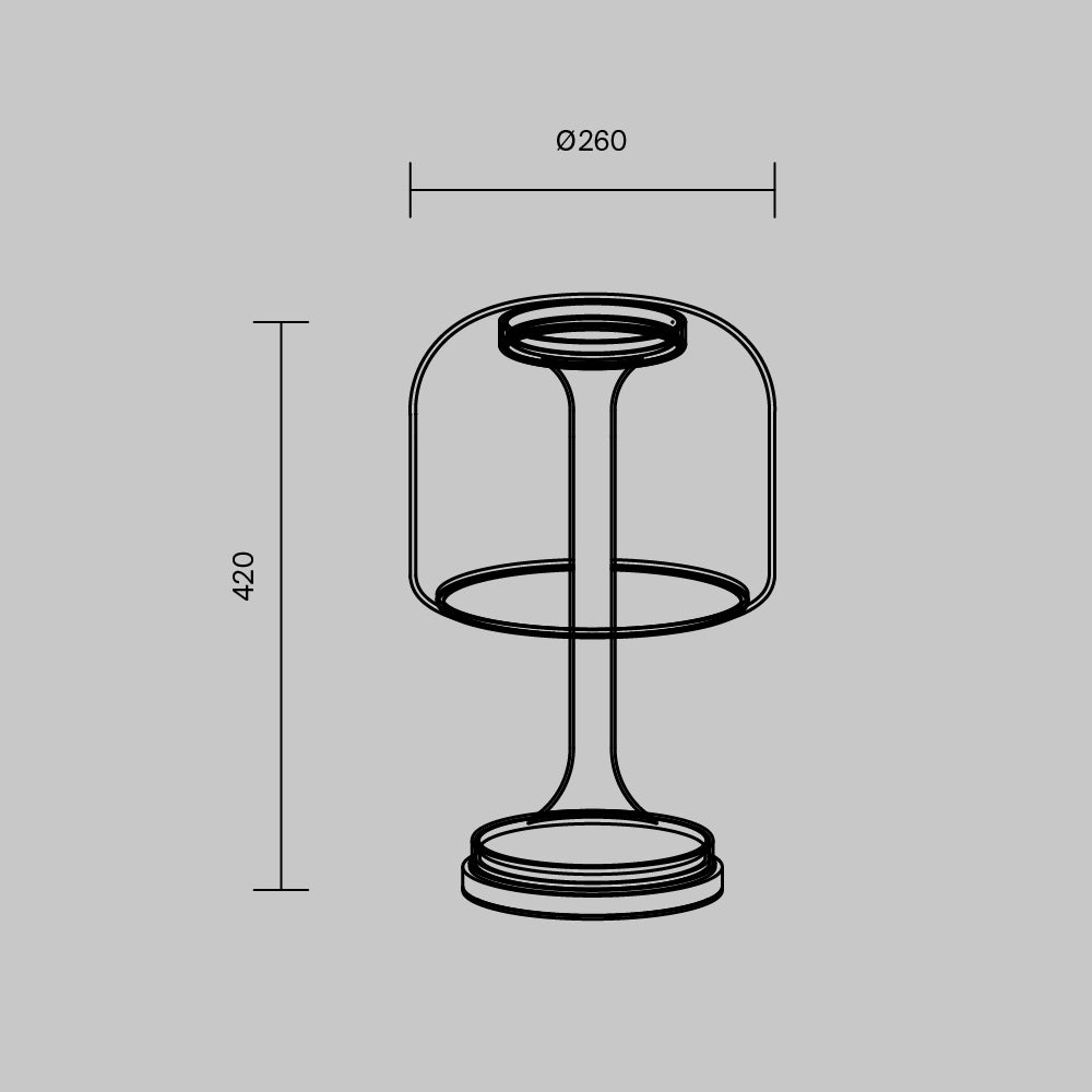 Lampa de masa Spirito MOD286TL-L18B3K