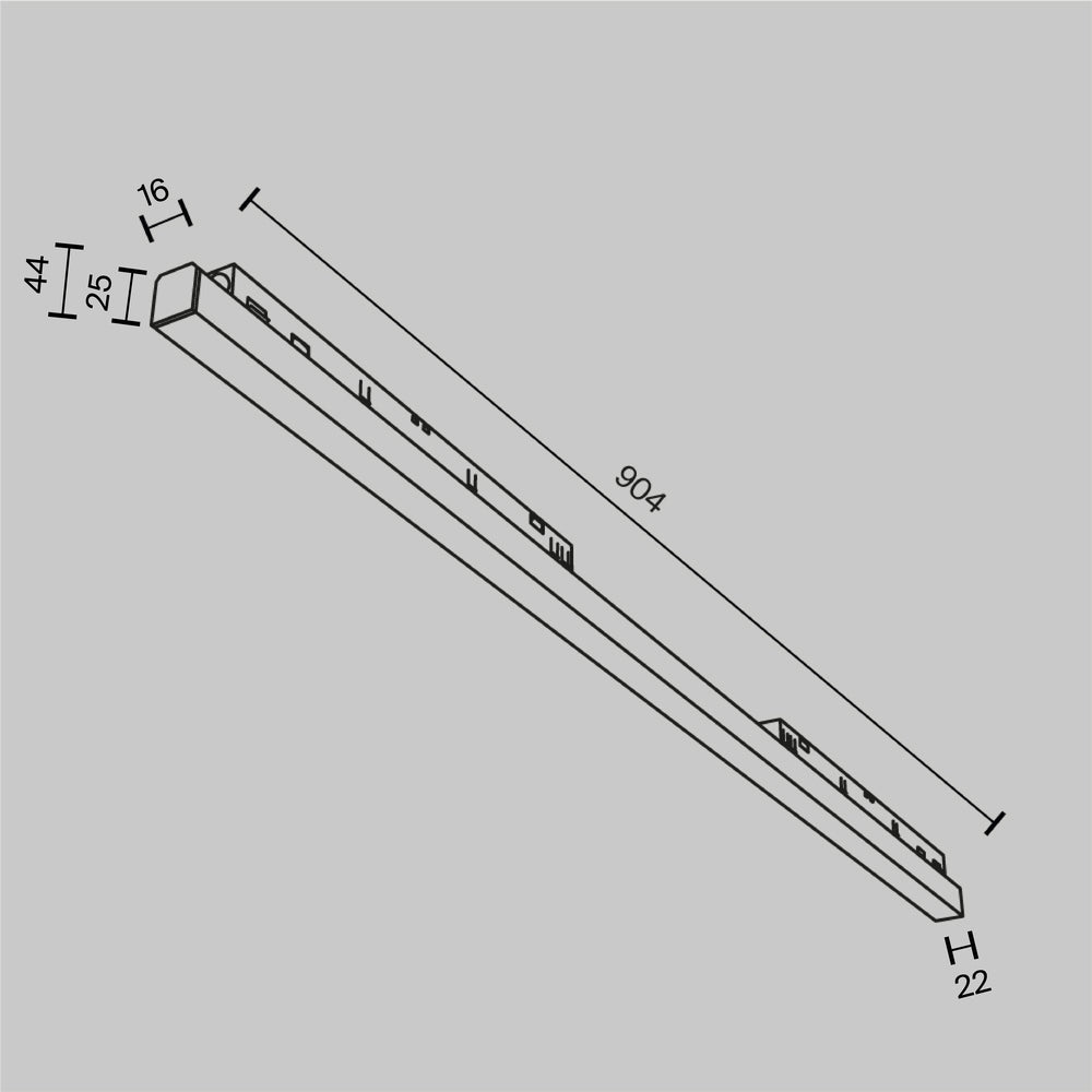 Track luminaire Basis TR030-4-30WTW-DD2-B