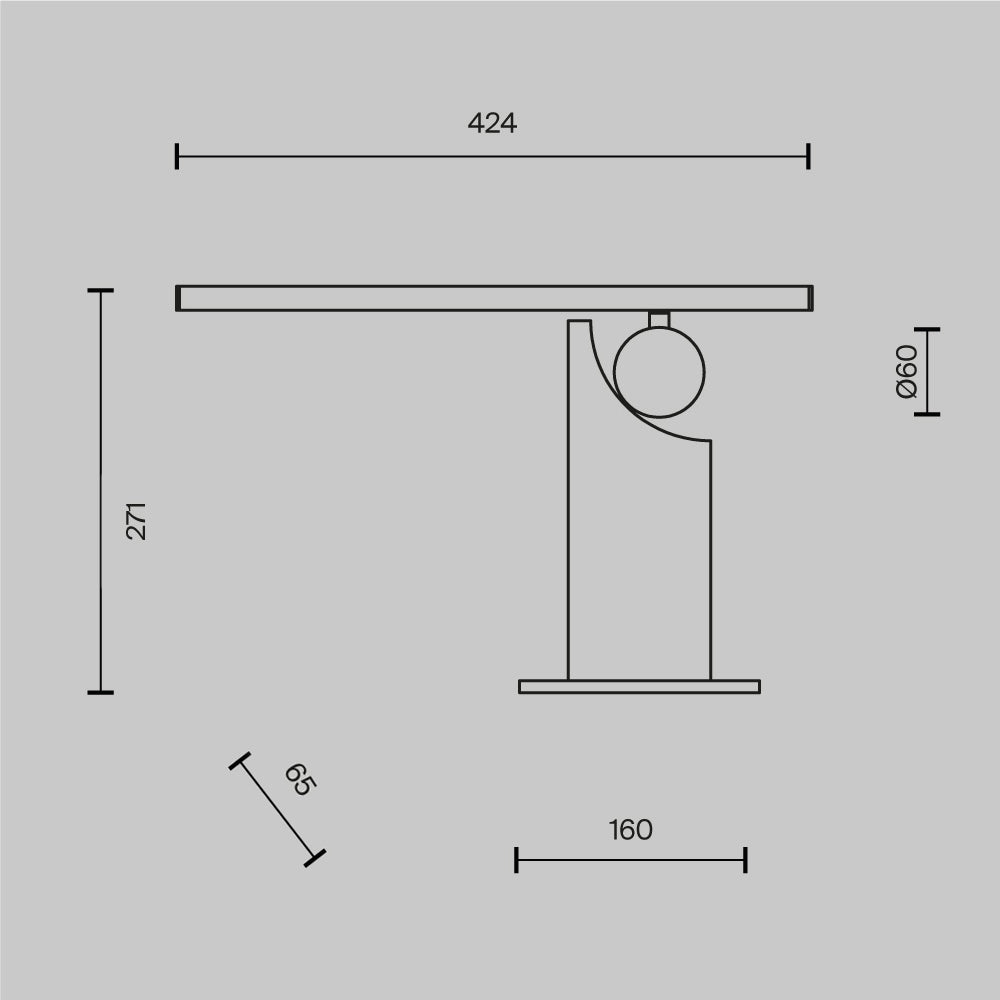 Lampa de masa Monumento MOD467TL-L9B3K