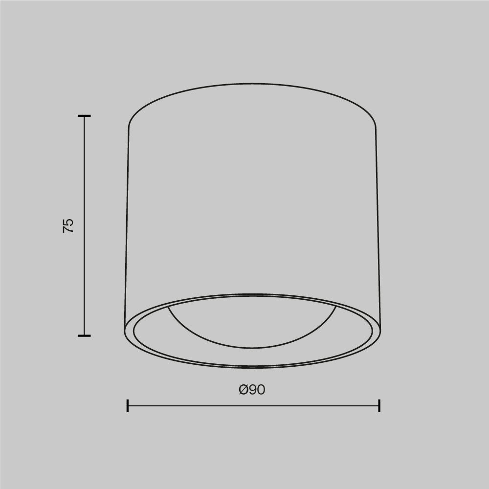 Spot aplicat Lens C217CL-15W3K-W