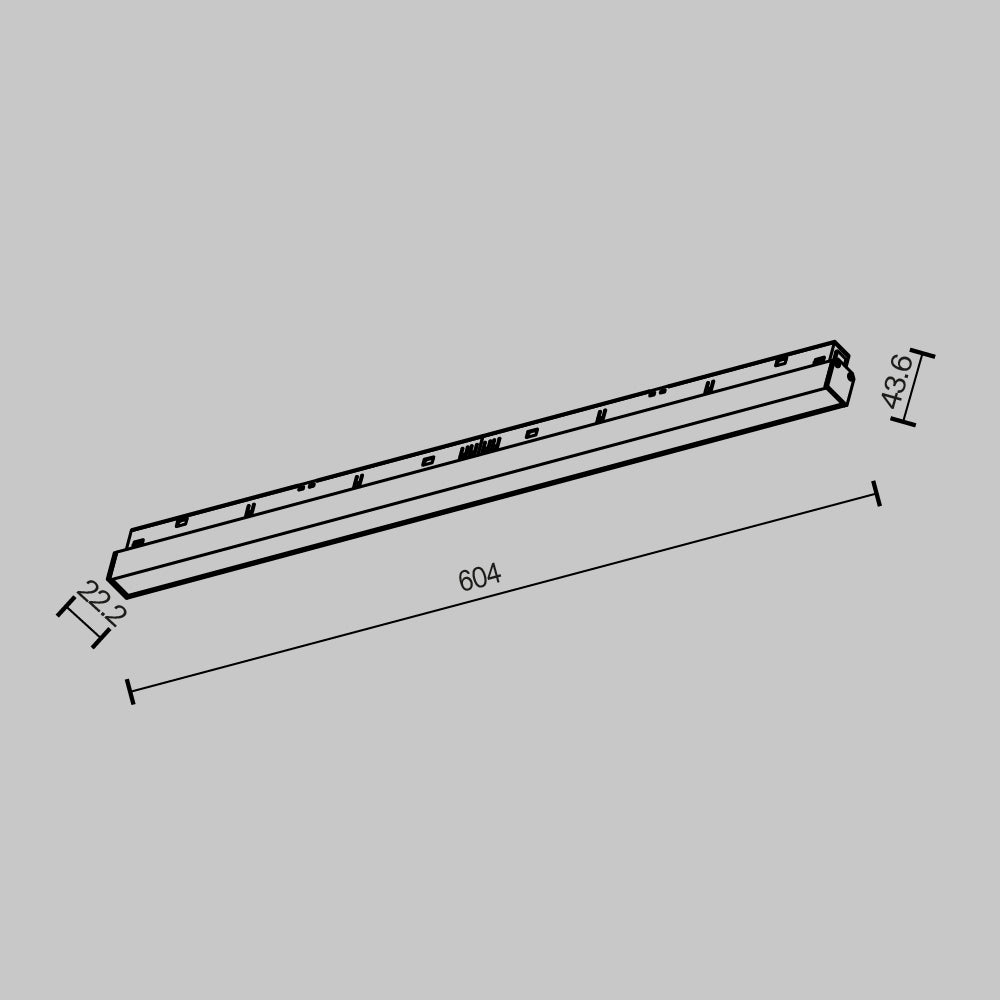 Spot pentru sina Exility Basis TR030-2-24W2.7K-B