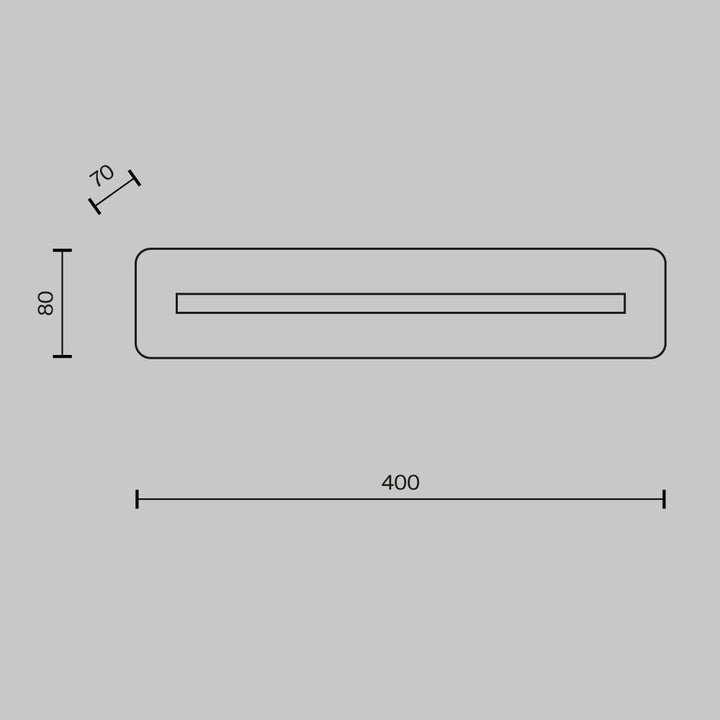 Aplica de perete Albatre MOD366WL-L9BS3K