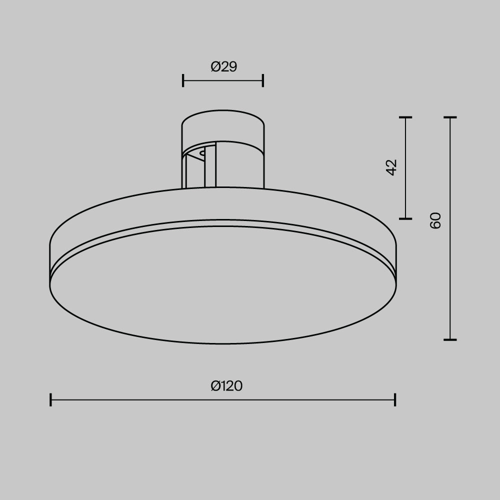 Spot pentru sina Flarity Brass TR152-1-7W2.7K-BS-DE