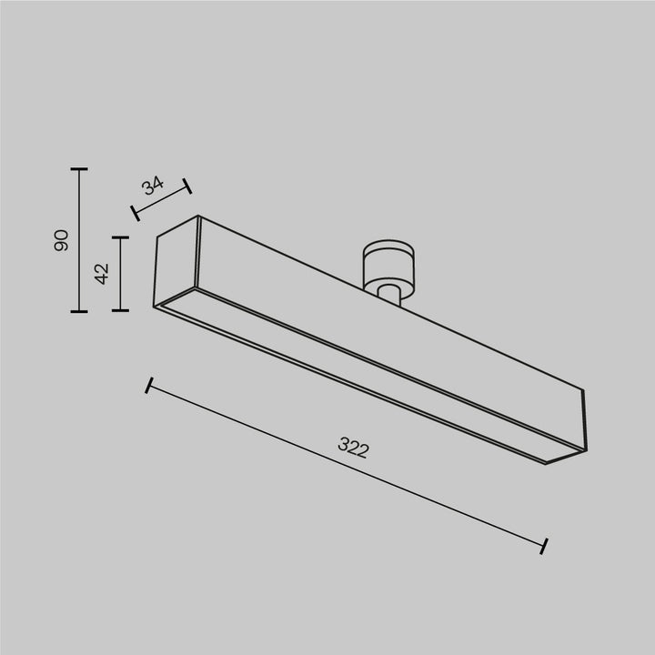 Spot dreptunghiular led Basis C154CL-13W3K-B