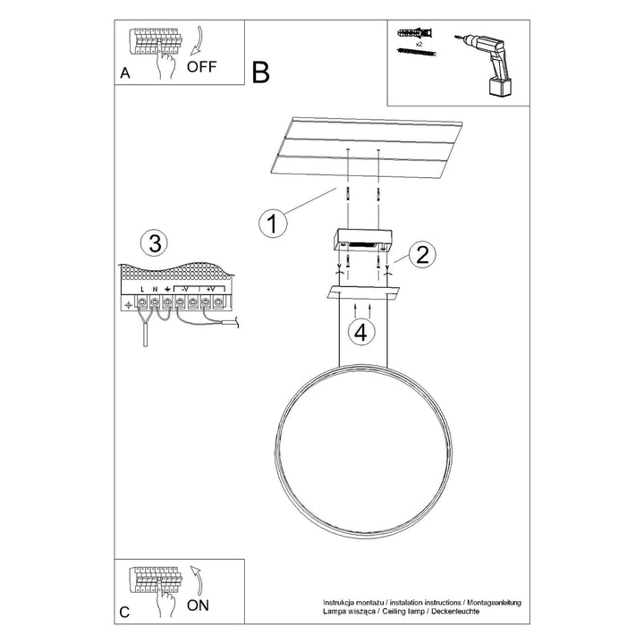 Lustra suspendata RIO 78 crom LED 4000K TH.249