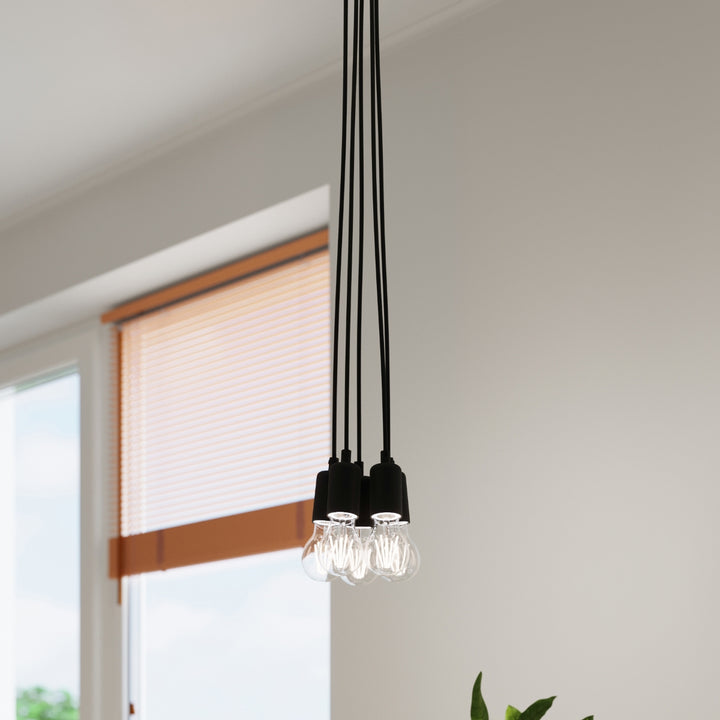 Lampa suspendata DIEGO 5 negru SL.0574