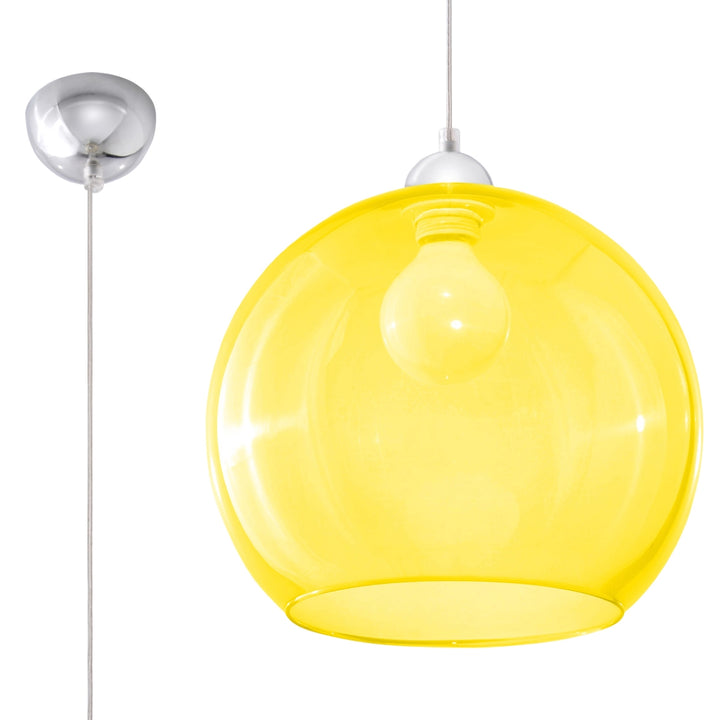 Lampa suspendata BALL galben SL.0252