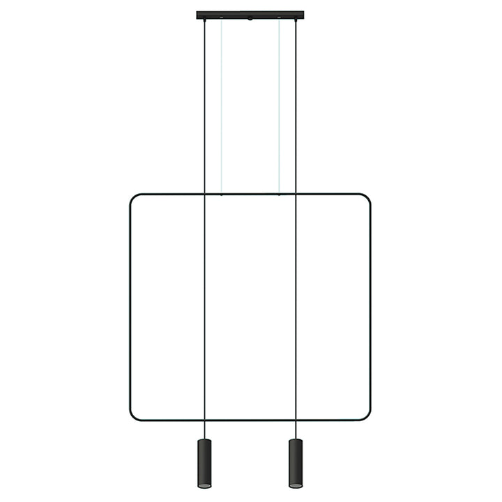 Lampa suspendata RANA 2 negru TH.019CZ