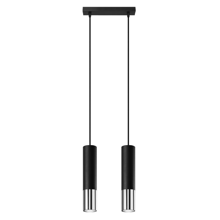 Lampa suspendata LOOPEZ 2 negru/cromat SL.0941