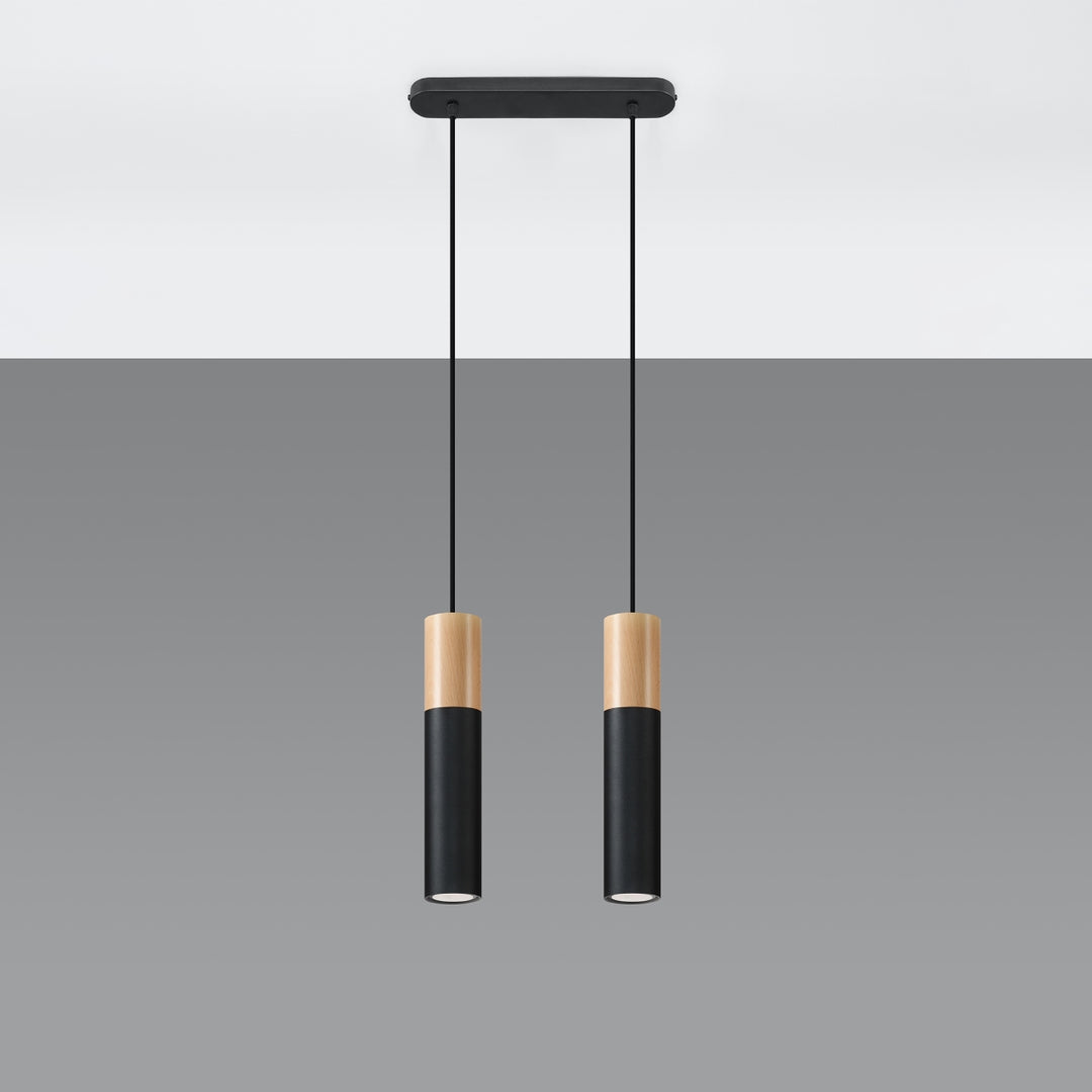 Lampa suspendata PABLO 2 negru SL.0633