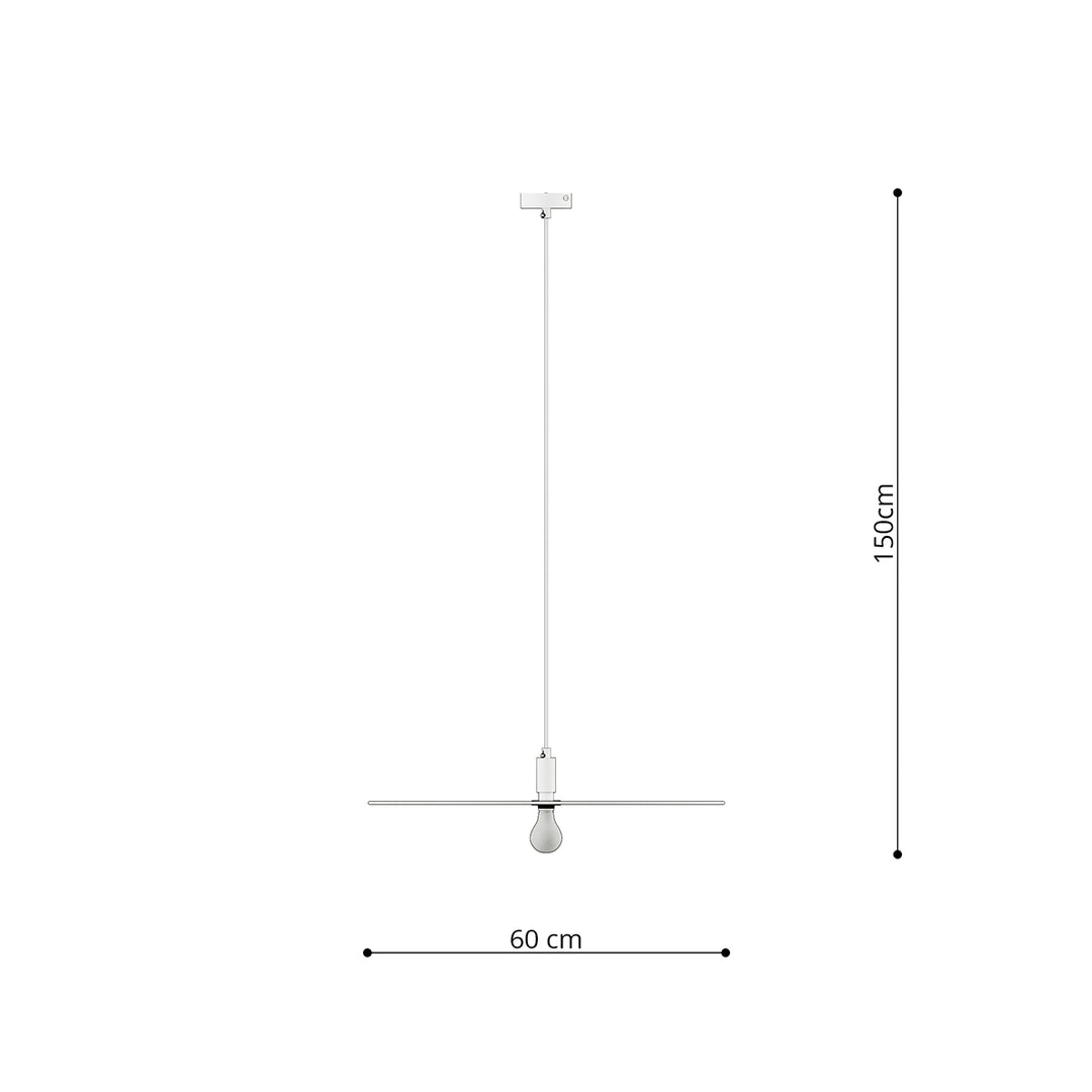 Lampa suspendata SIRKEL 60 negru TH.146