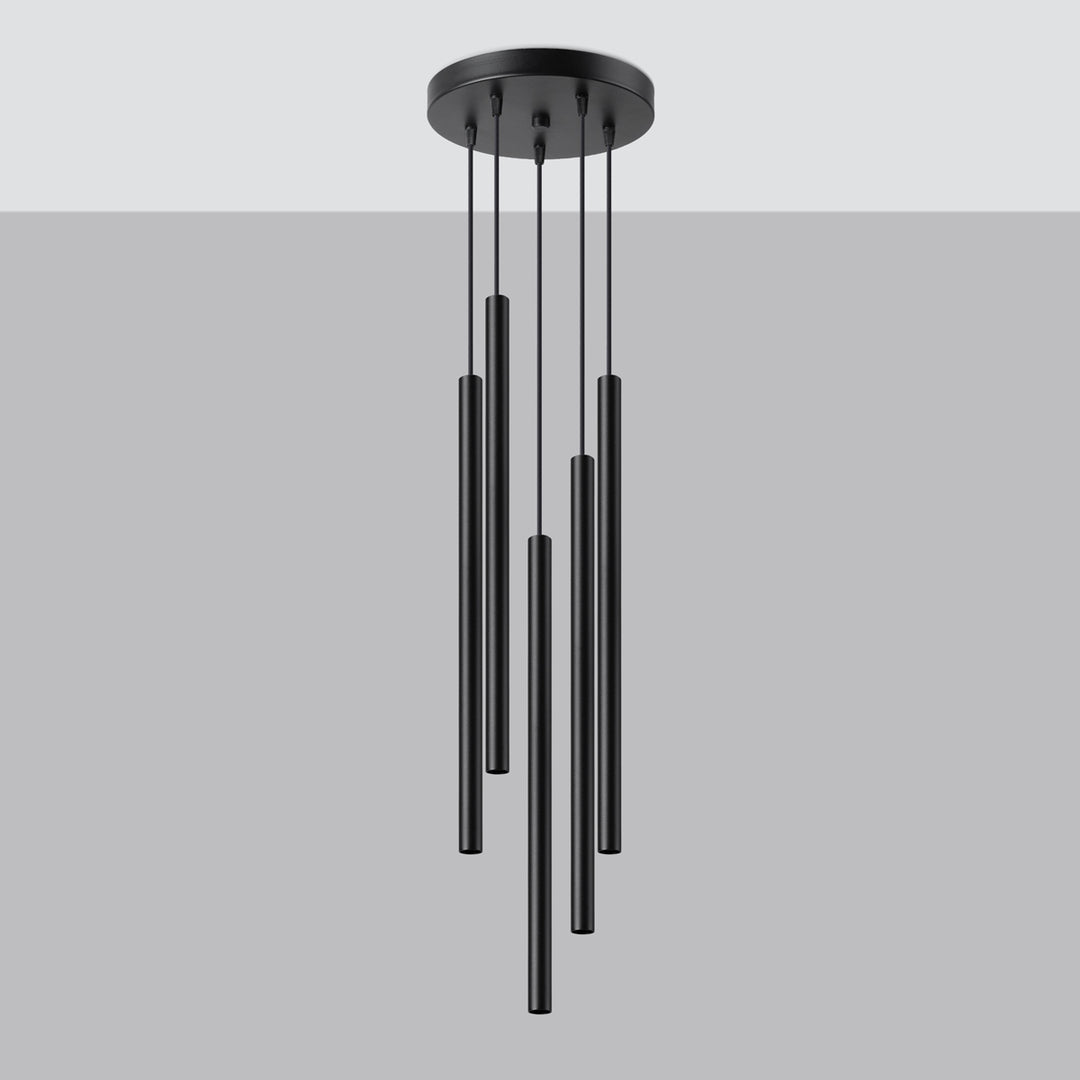 Lampa suspendata PASTELO 5P negru SL.1176