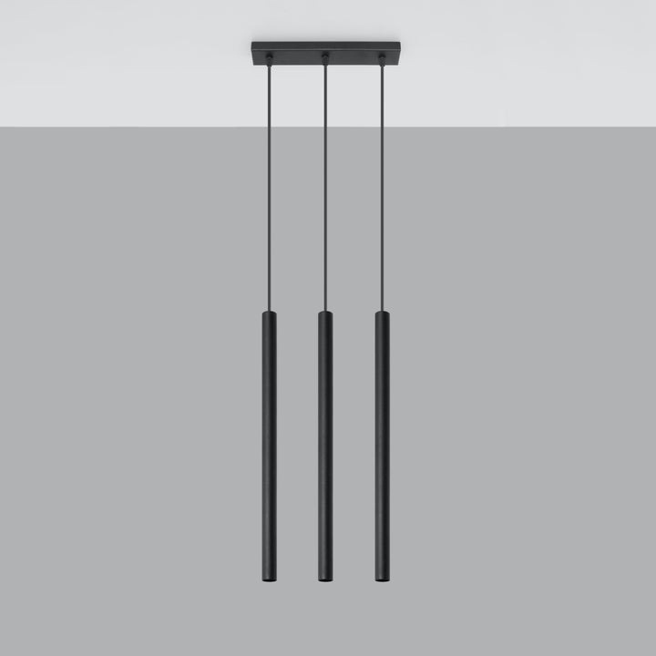 Lampa suspendata PASTELO 3 negru SL.0470